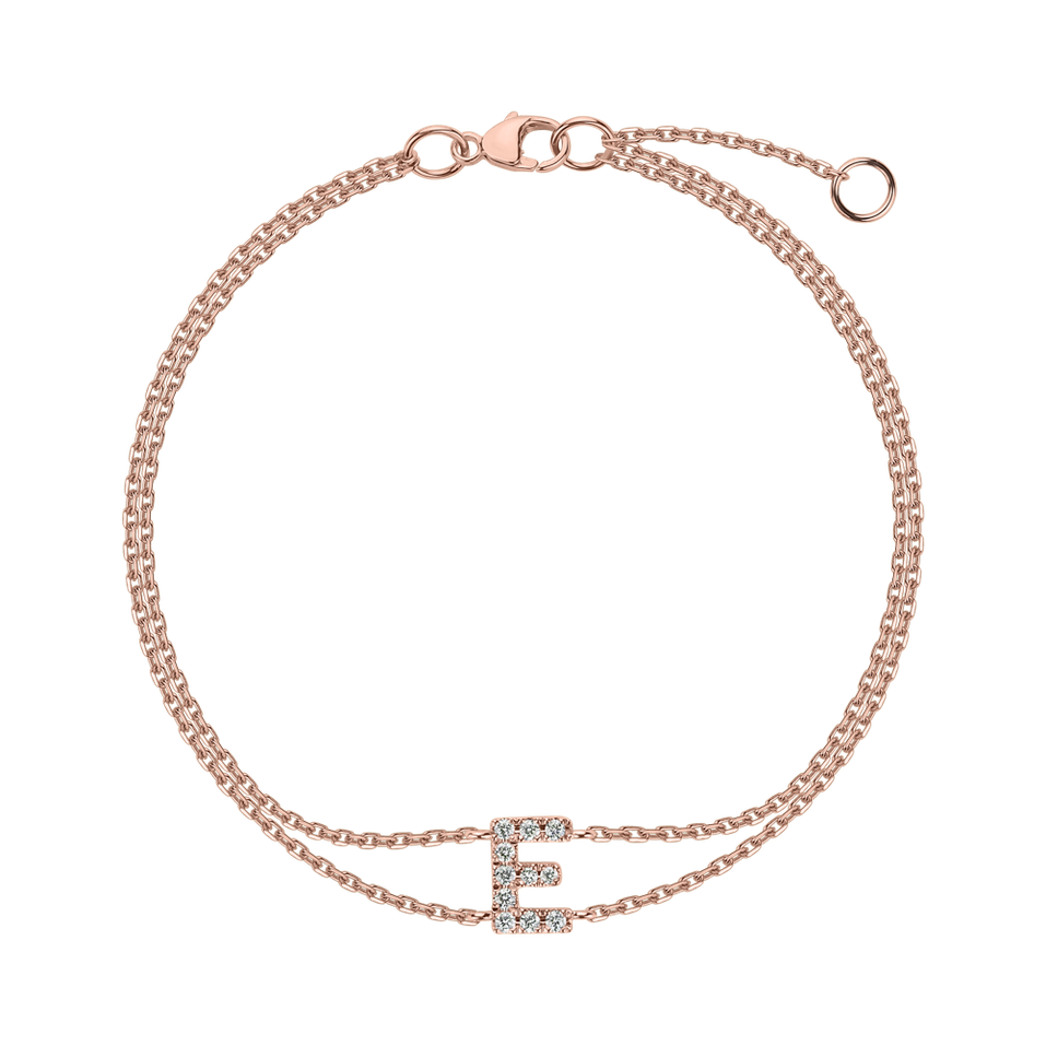 Náramek s diamanty Alphabet Constellations