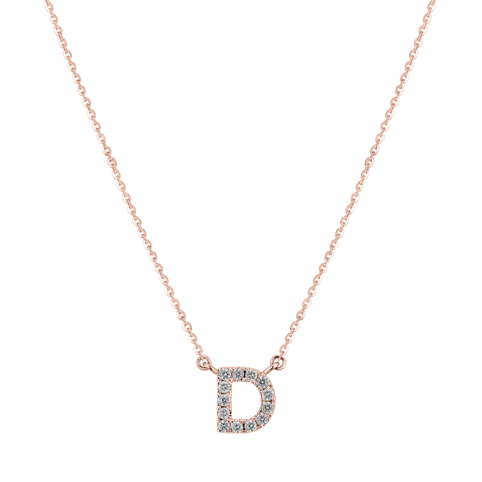 Náhrdelník s diamanty Shiny Alphabet