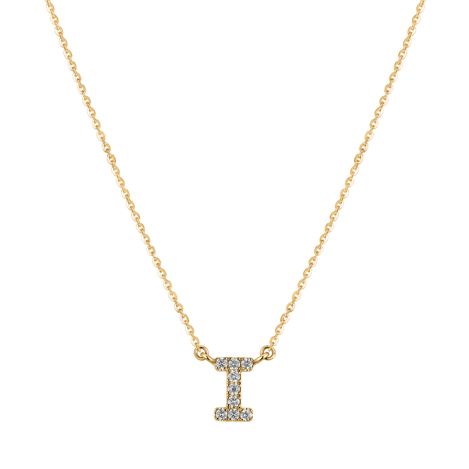 Náhrdelník s diamanty Shiny Alphabet