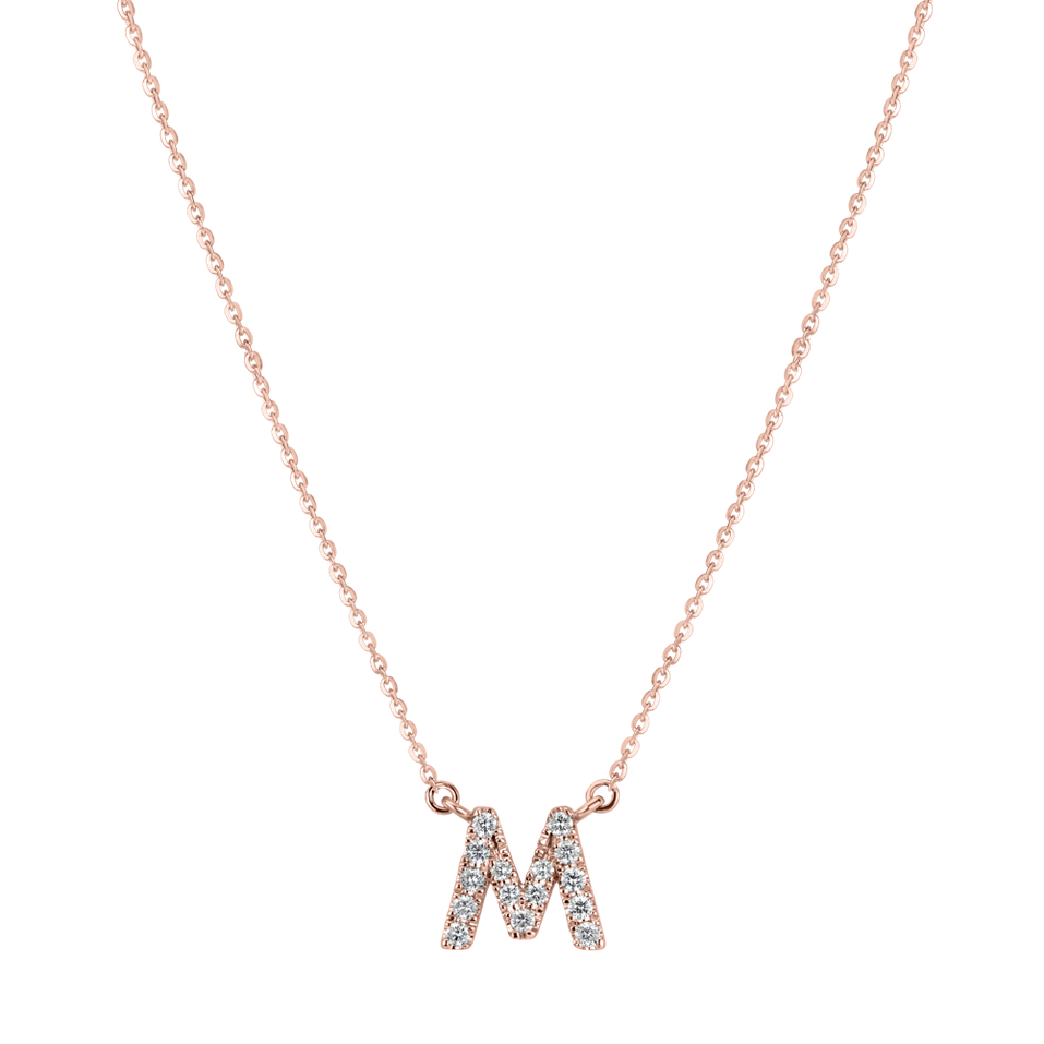 Náhrdelník s diamanty Shiny Alphabet