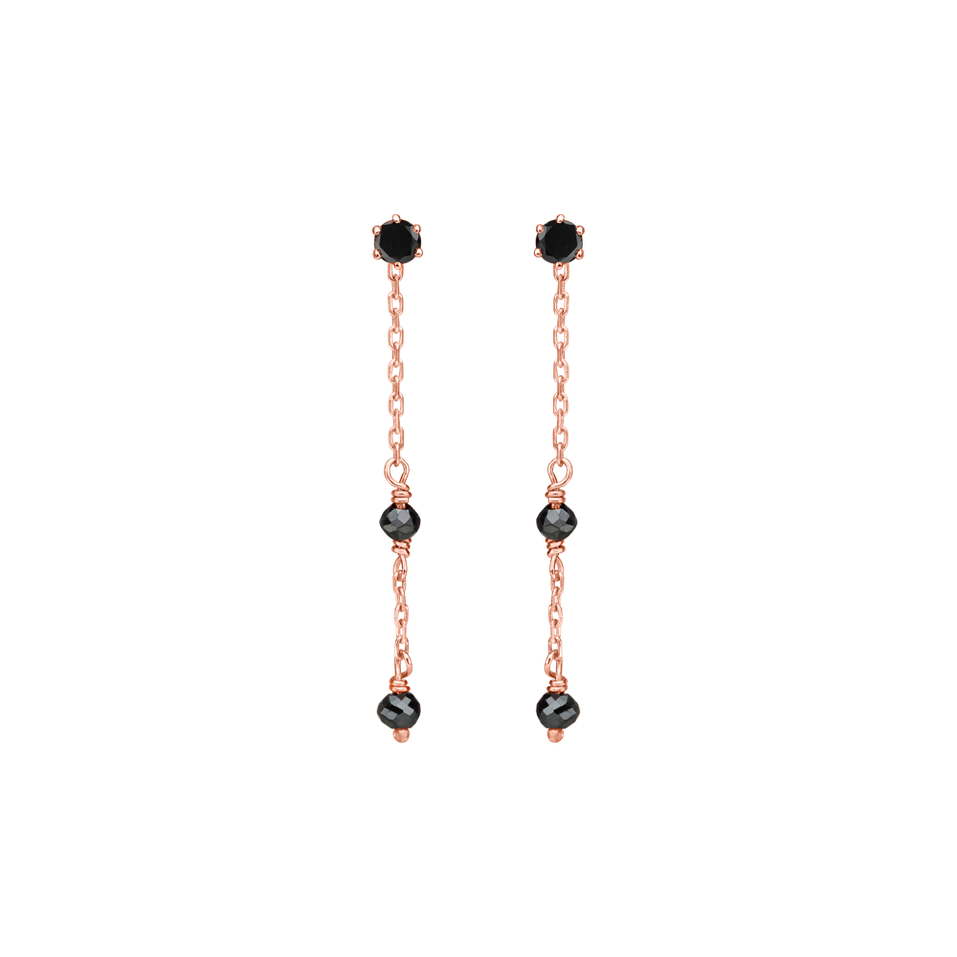 Náušnice s diamanty Glance of Night