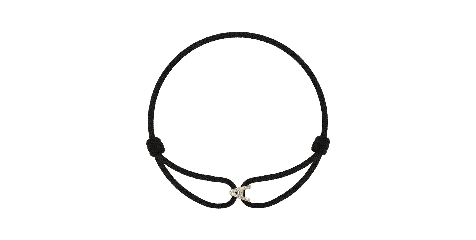 Náramek s diamanty Alphabet Delight