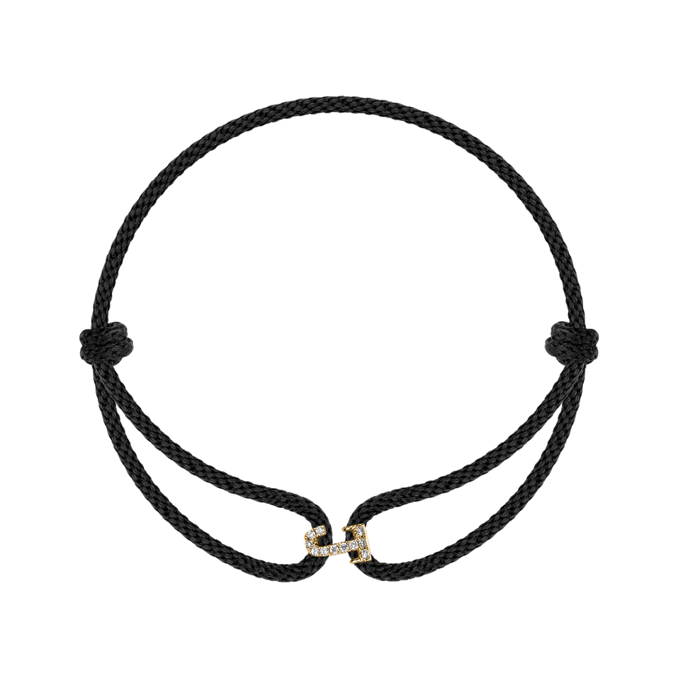 Náramek s diamanty Alphabeth Delight