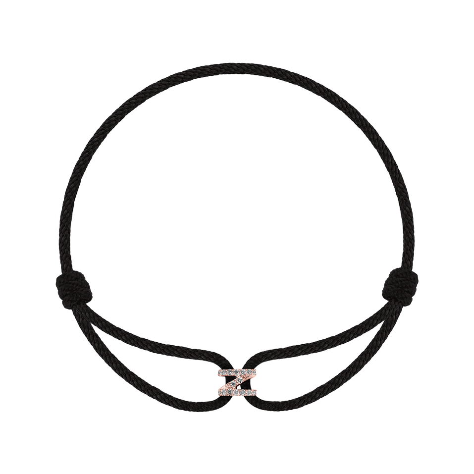 Náramek s diamanty Alphabet Delight