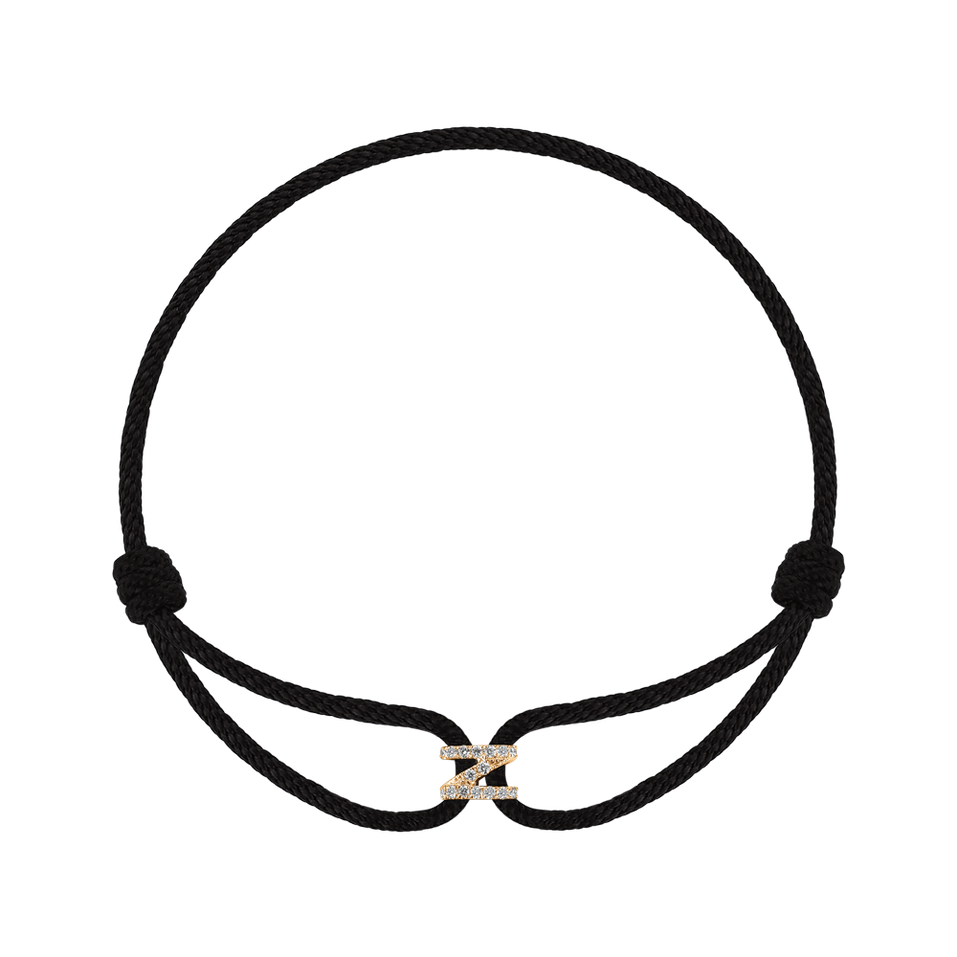 Náramek s diamanty Alphabet Delight