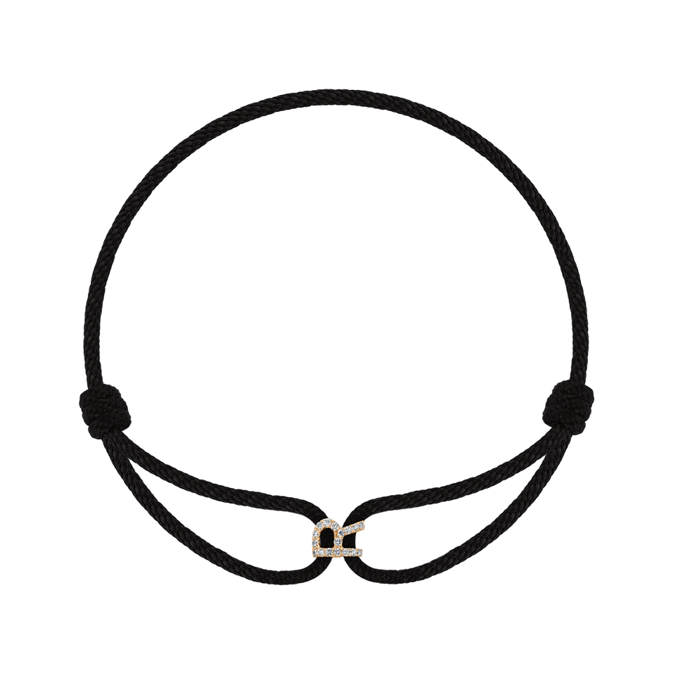 Náramek s diamanty Alphabet Delight