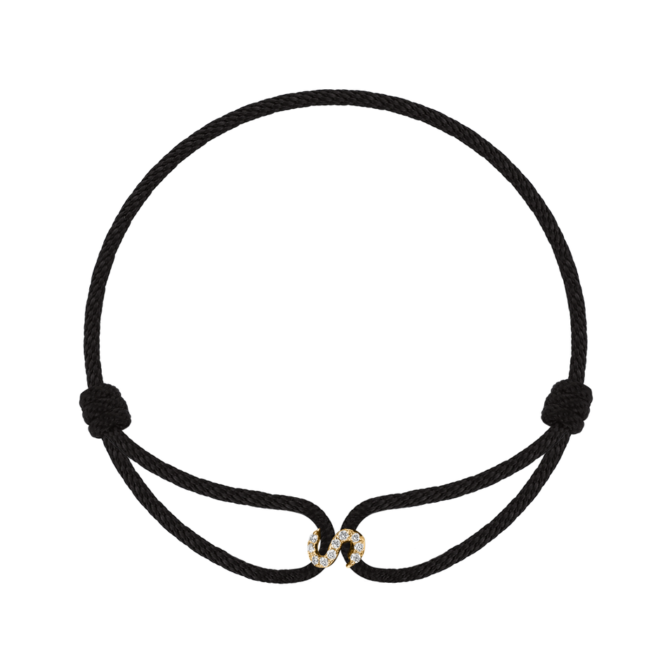 Náramek s diamanty Alphabet Delight