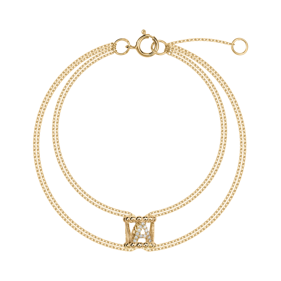 Náramek s diamanty Destri