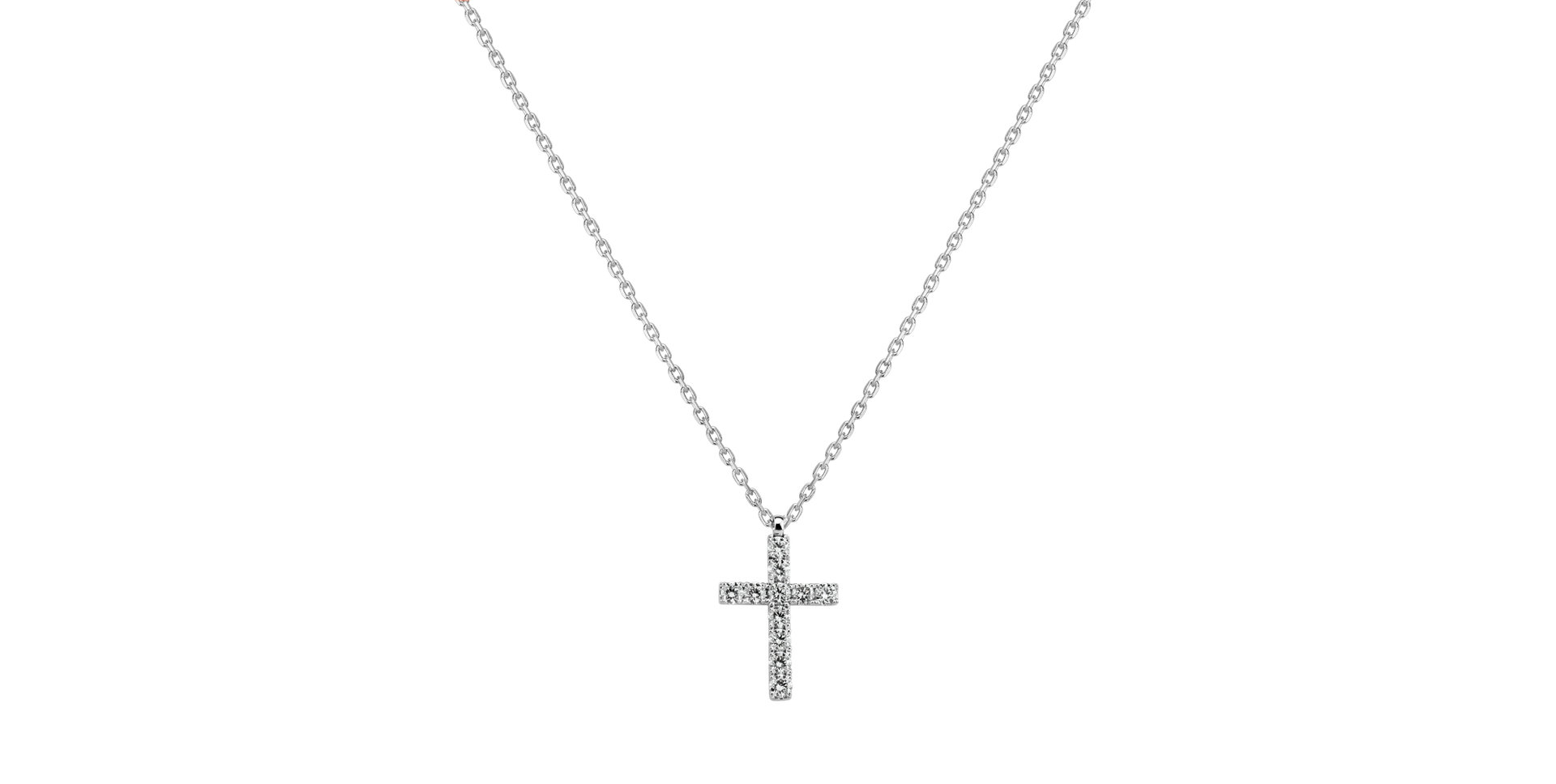 Náhrdelník s diamanty Radiant Faith