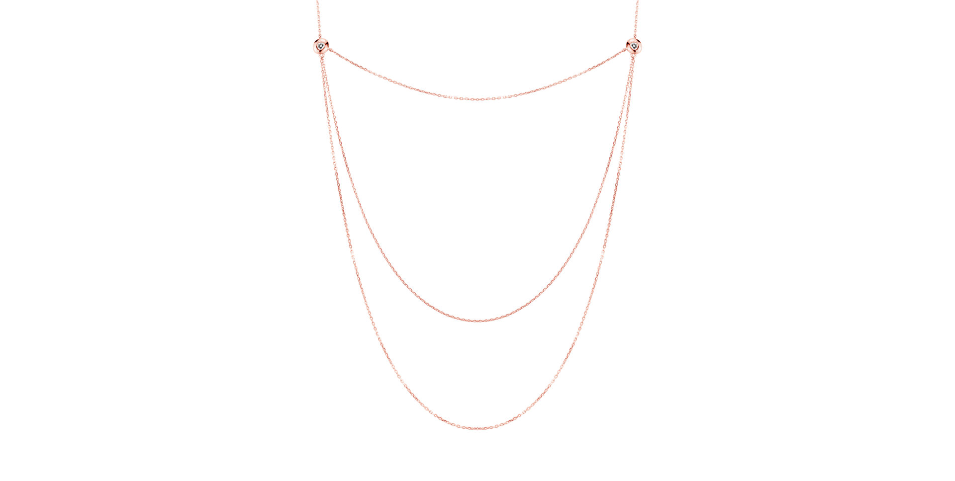 Náhrdelník s diamanty Rain Parade