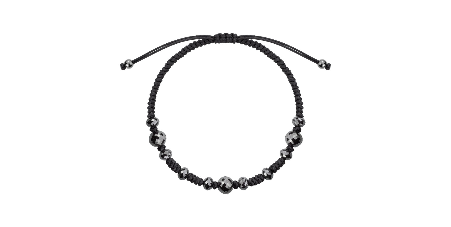 Náramek s černými diamanty Black Mirror