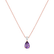 Náhrdelník s ametystem a diamantem Whispers of Avalon2