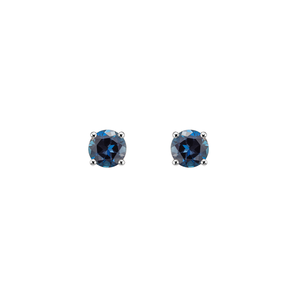 Náušnice s topazem Orbs
