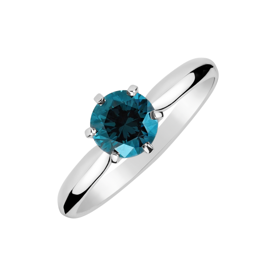 Prsten s modrým diamantem Eternal Joy