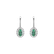 Náušnice s diamanty a smaragdem Imperial Allegory2