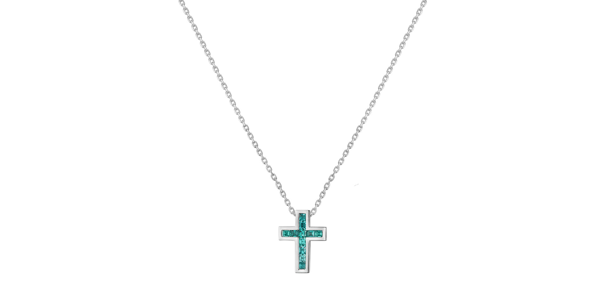 Náhrdelník s paraibou Cross Charm