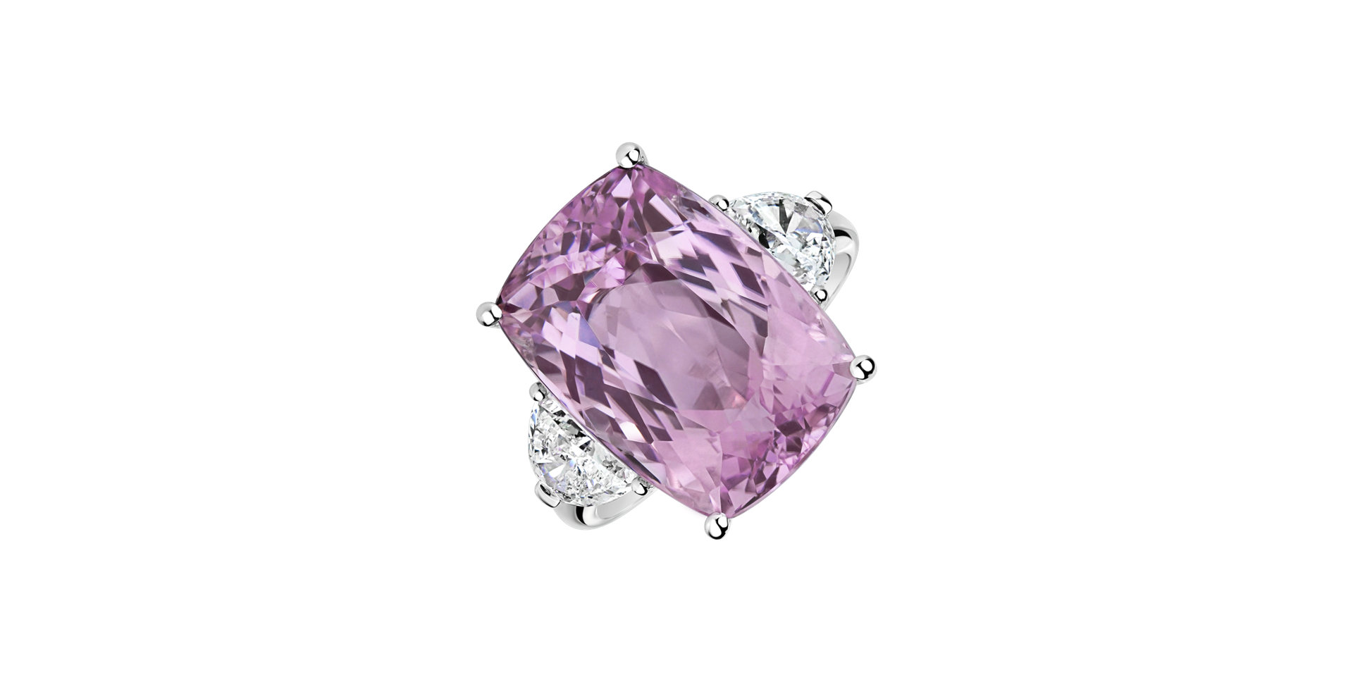 Prsten s diamanty a kunzitem Violet Ophelia