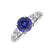 Prsten s diamanty a tanzanitem Selina2