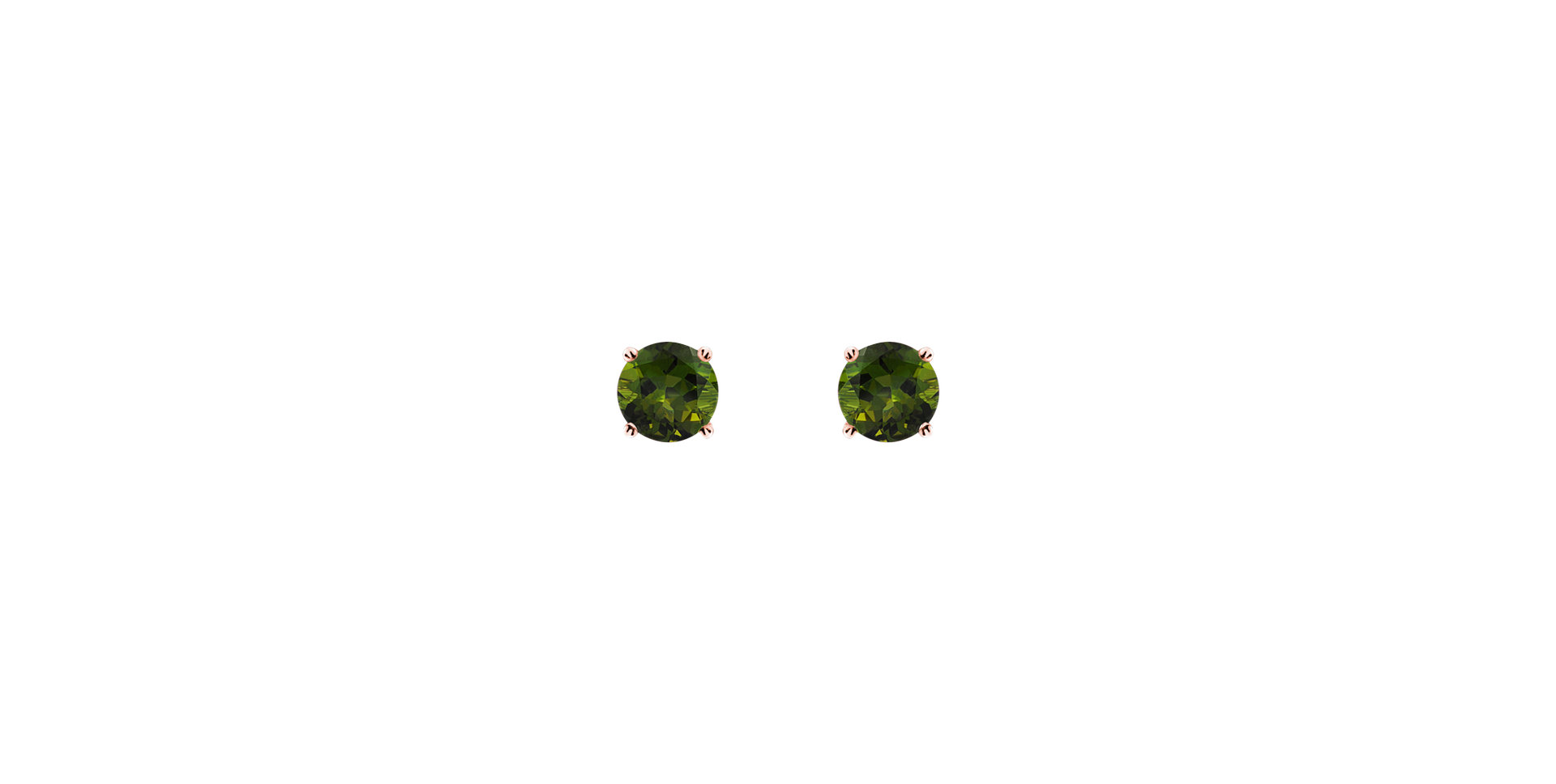 Náušnice s turmalínem Orbs