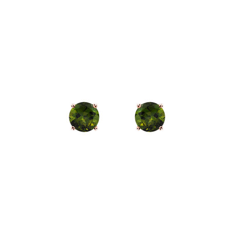 Náušnice s turmalínem Orbs