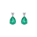Náušnice s diamantem a smaragdem Galatea2