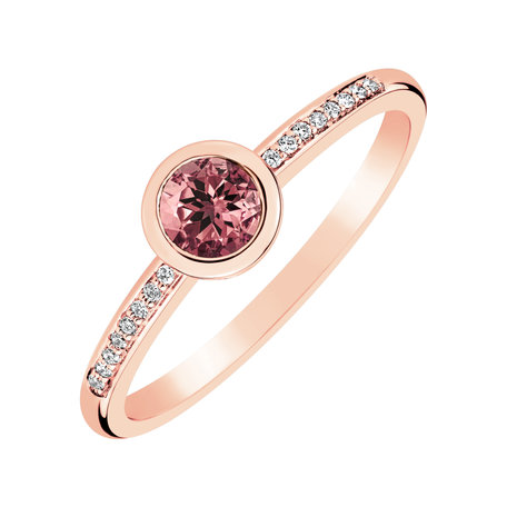 Prsten s diamanty a turmalínem Regal Sparkle