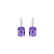 Náušnice s diamanty a ametystem Carlotta2