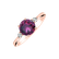 Prsten s diamanty a rhodolitem Royal Oasis2