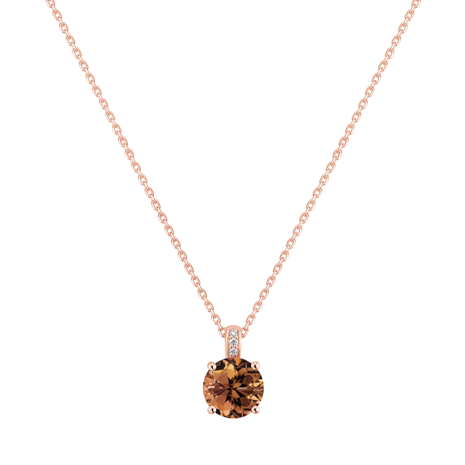 Náhrdelník s diamanty a turmalínem Seraphita