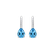 Náušnice s diamanty a topazem Tearfall2