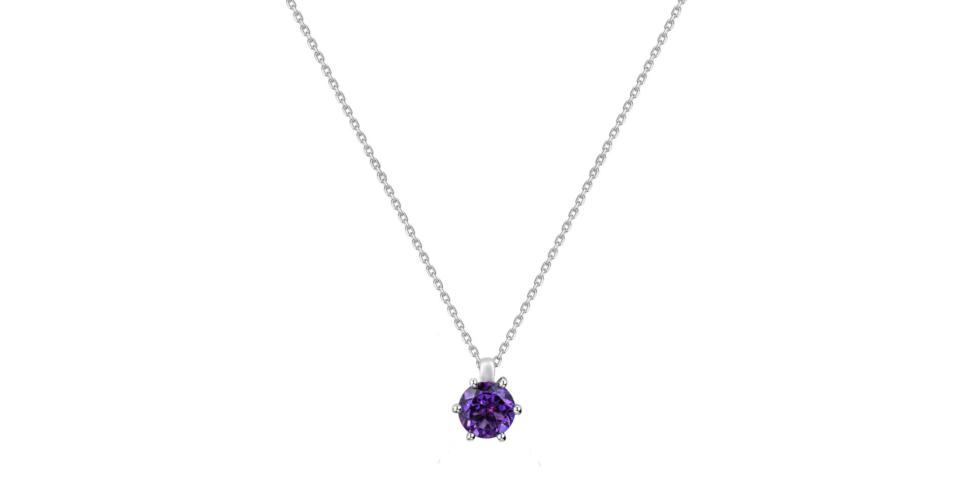 Náhrdelník s ametystem Eternal Drop