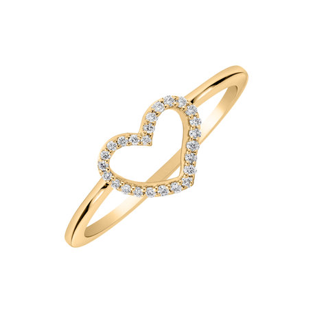 Prsten s diamanty Heart Bling