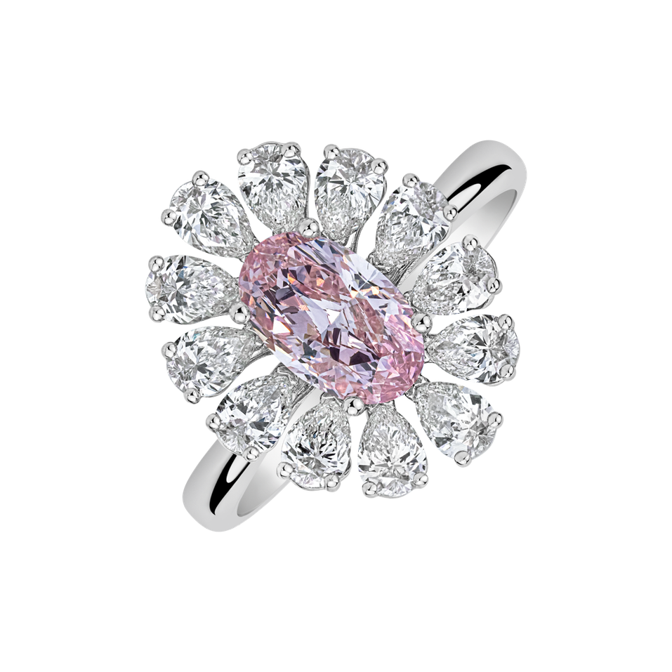 Prsten s diamanty Petal of the Wind