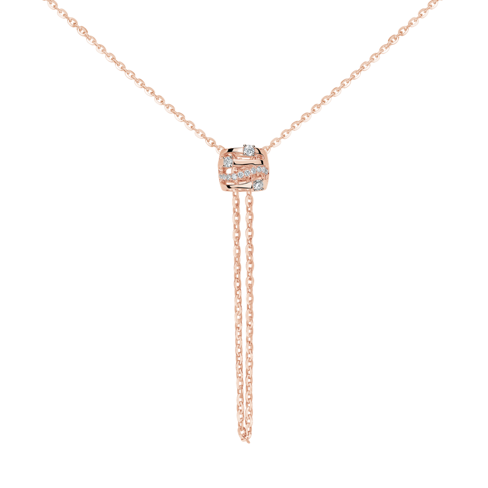Náhrdelník s diamanty Golden Verse