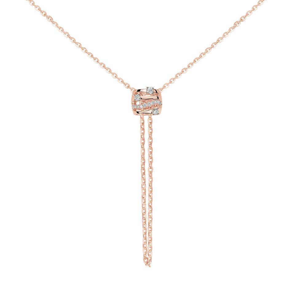 Náhrdelník s diamanty Golden Verse