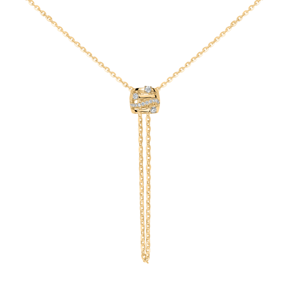 Náhrdelník s diamanty Golden Verse