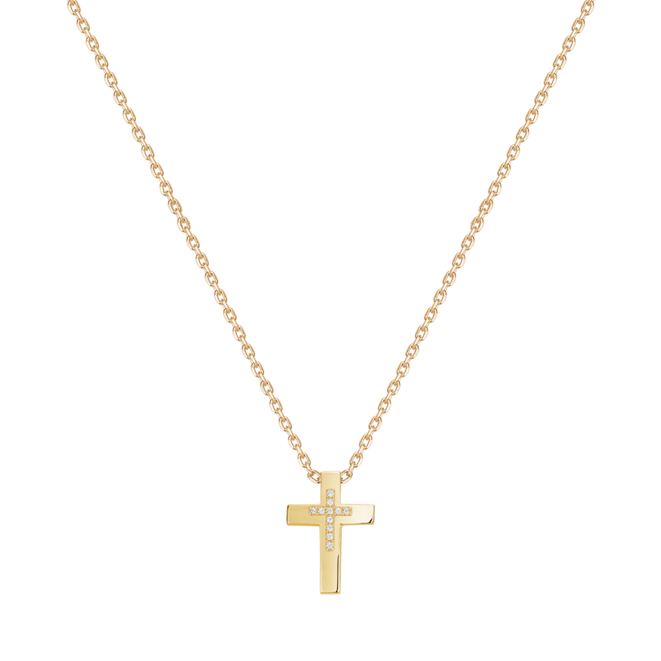 Náhrdelník s diamanty Cross