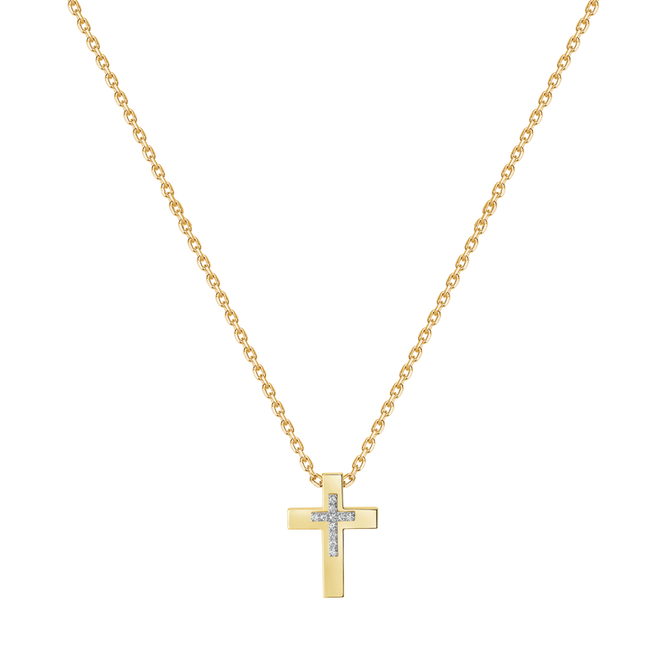 Náhrdelník s diamanty Cross