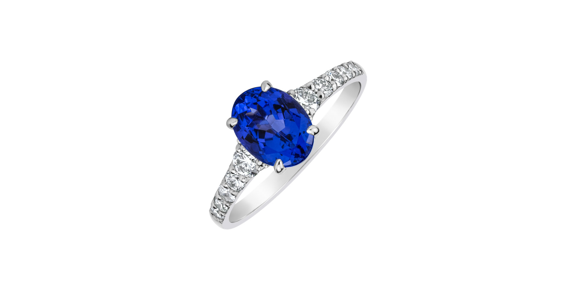 Prsten s diamanty a tanzanitem Shimmering dazzle
