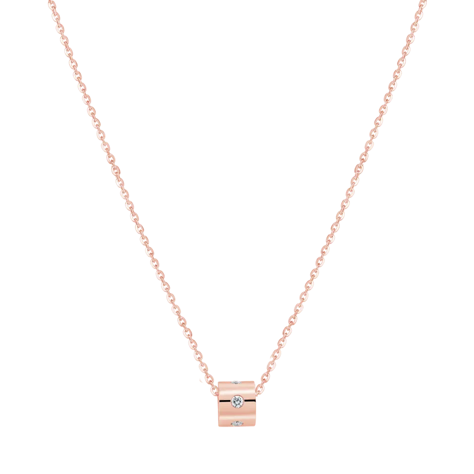 Náhrdelník s diamanty Glittering Line
