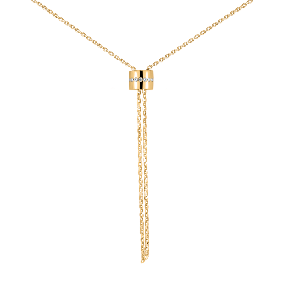 Náhrdelník s diamanty Infinity Circles