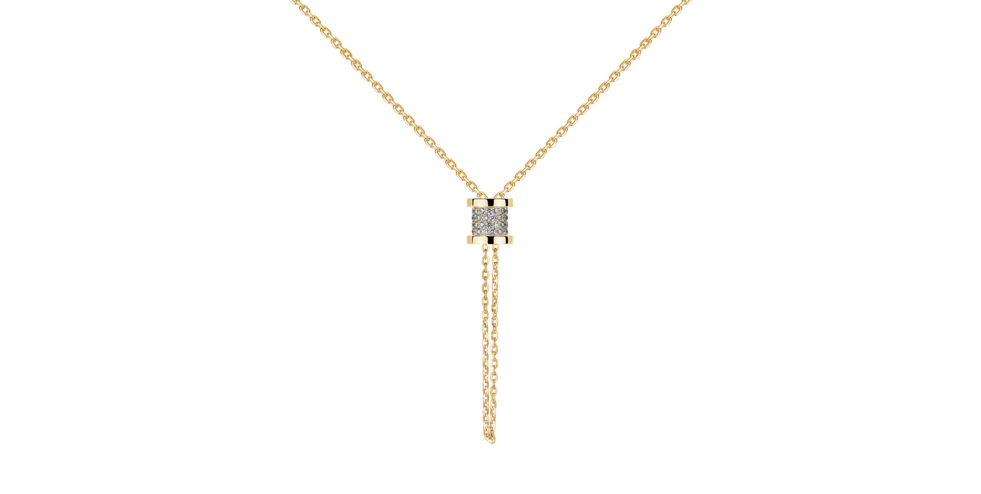 Náhrdelník s diamantem Timeless Spiral