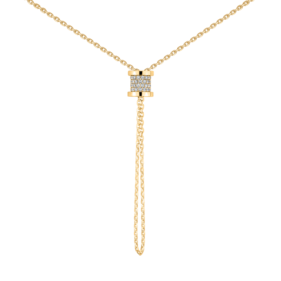 Náhrdelník s diamanty Timeless Spiral