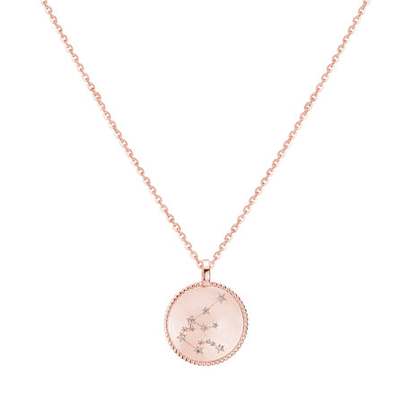 Náhrdelník s diamanty Zodiac Sign Aquarius