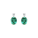 Náušnice s diamantem a smaragdem Royal Aura2