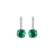Náušnice s diamanty a smaragdem Carlo2