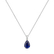 Náhrdelník s diamanty a safírem Tearfall2