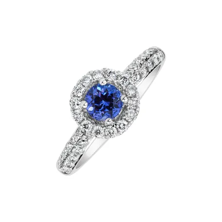 Prsten s diamanty a tanzanitem Vairen