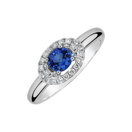 Prsten s diamanty a tanzanitem Starlit Ocean