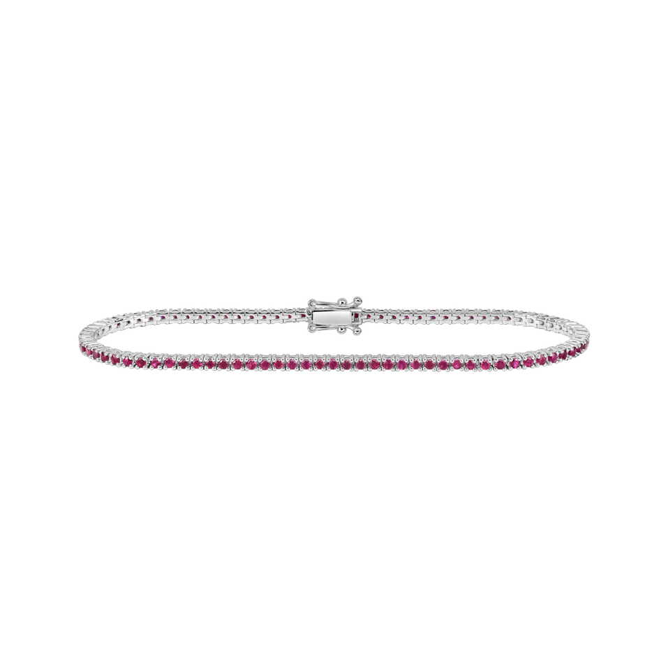 Náramek s rubíny Infinite Glow